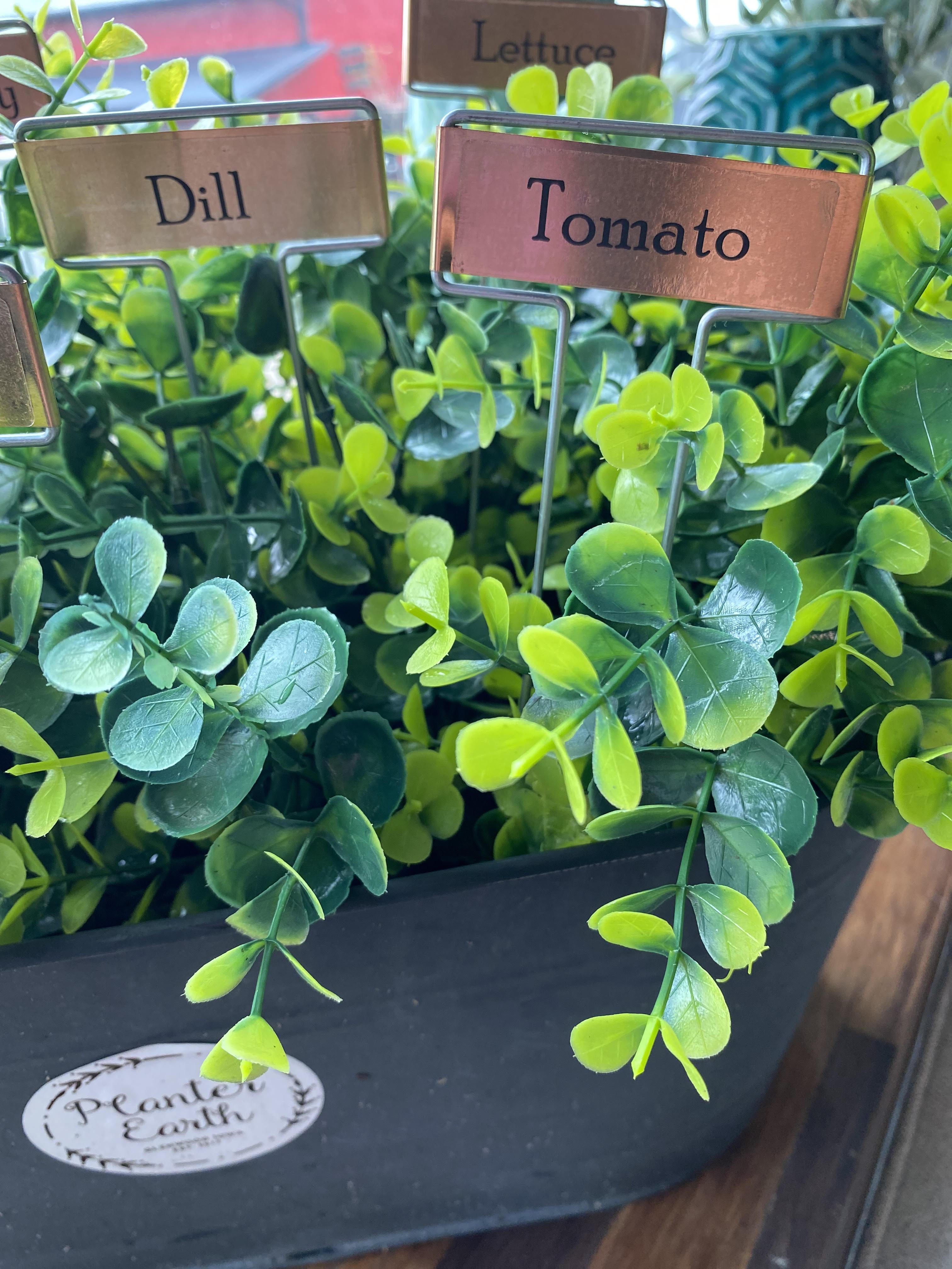 Bulk Copper Plant Markers for Gardens & Potted Plants