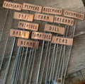 Bulk Copper Plant Markers for Gardens & Potted Plants