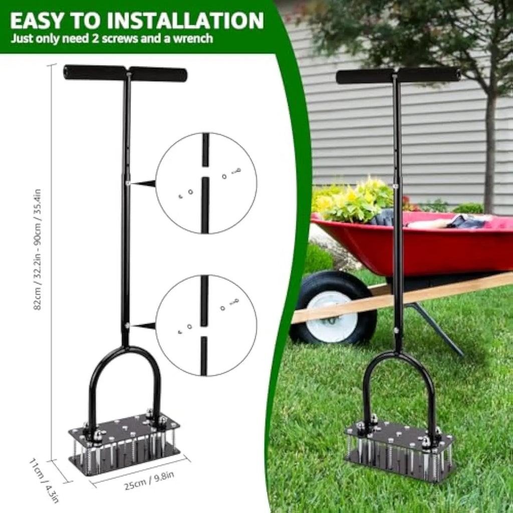 Lawn Aerator-Automatic Dirt and Leaf Clean Design