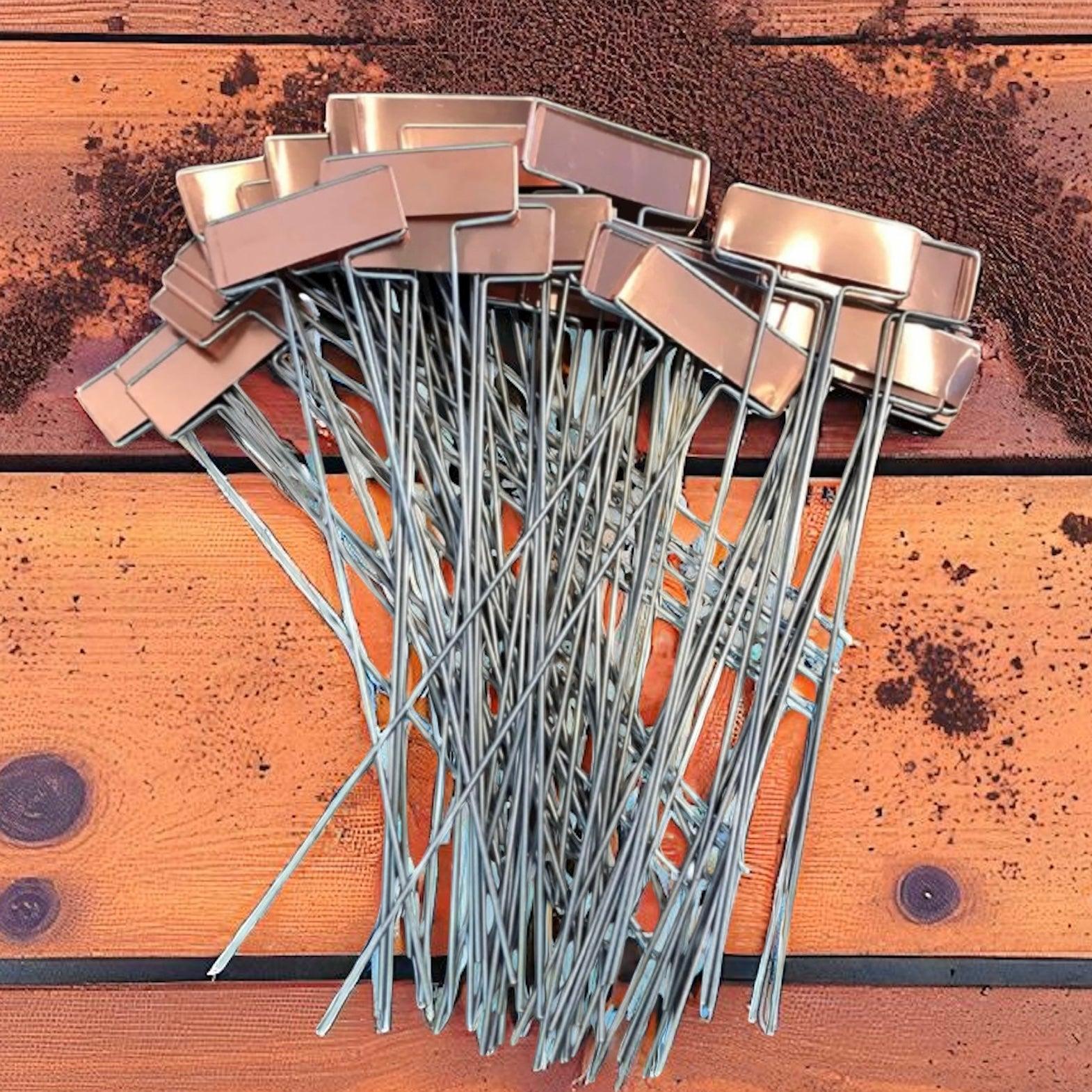 Bulk Copper Plant Markers for Gardens & Potted Plants