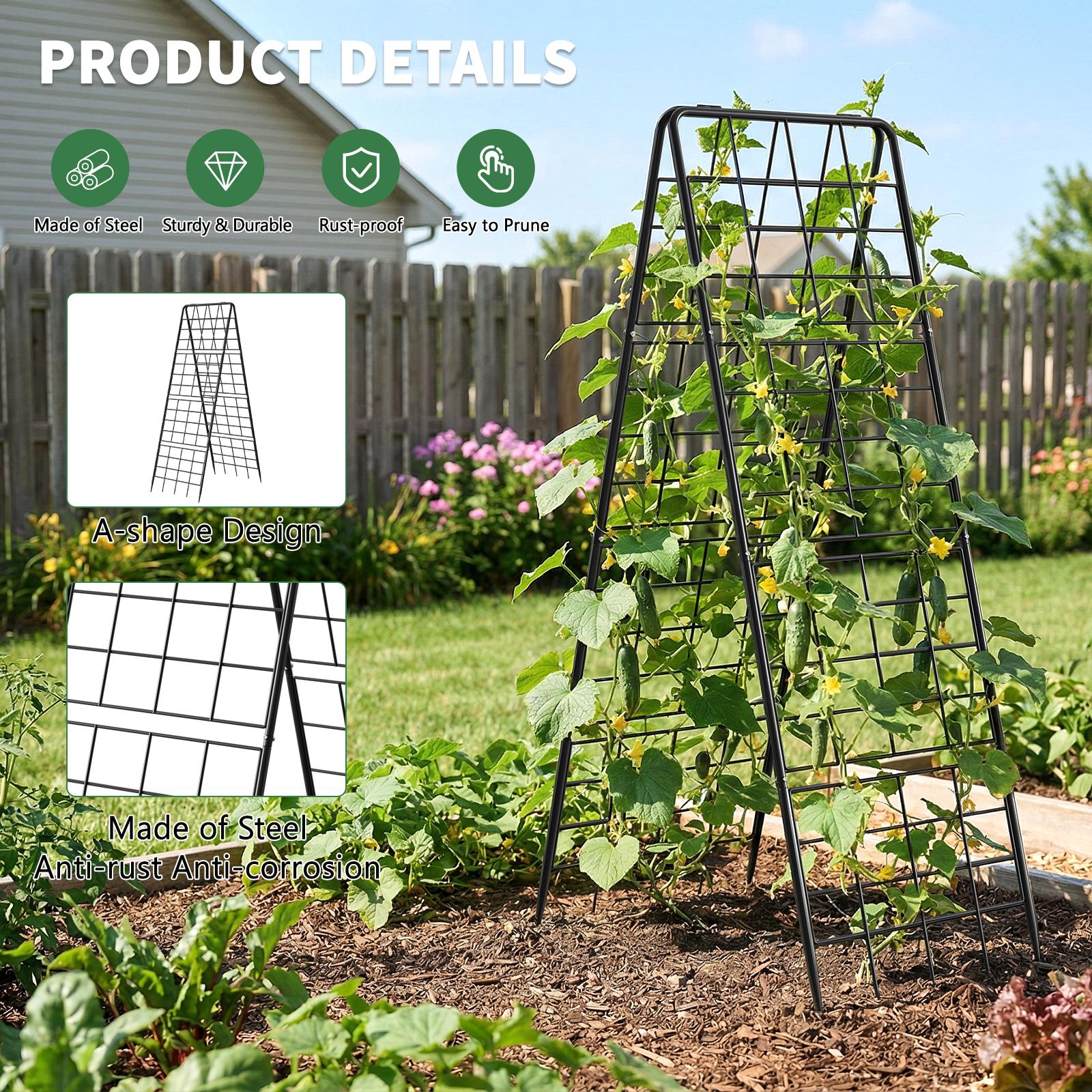 Thickened A Frame Garden Trellis 2 pack